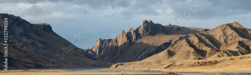 Kurumduk Valley landscape in the Tian Shan mountains photo