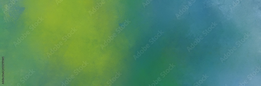 sea green, moderate green and cadet blue color background with space for text or image. vintage texture, distressed old textured painted design. can be used as header or banner