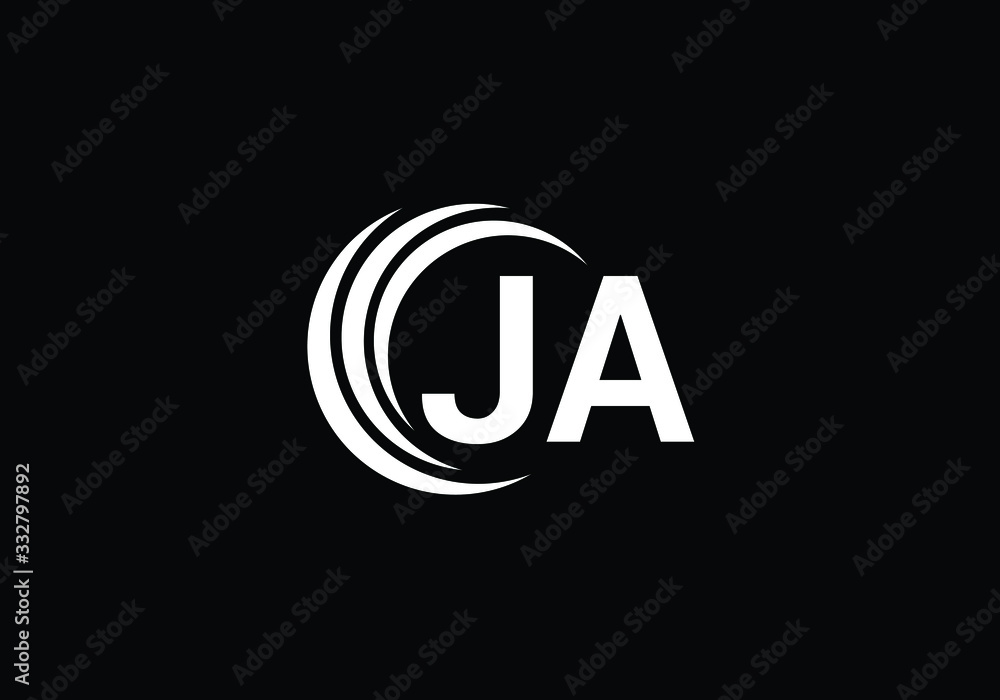 J A, JA Initial Letter Logo design vector template, Graphic Alphabet Symbol for Corporate Business Identity J A, JA Initial Letter Logo design vector template, Graphic Alphabet Symbol for Corporate Business Identity