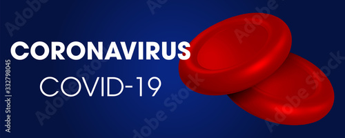 Coronavirus Covid-19. Influenza background as dangerous flu strain cases as a pandemic medical health risk concept.Floating China pathogen.