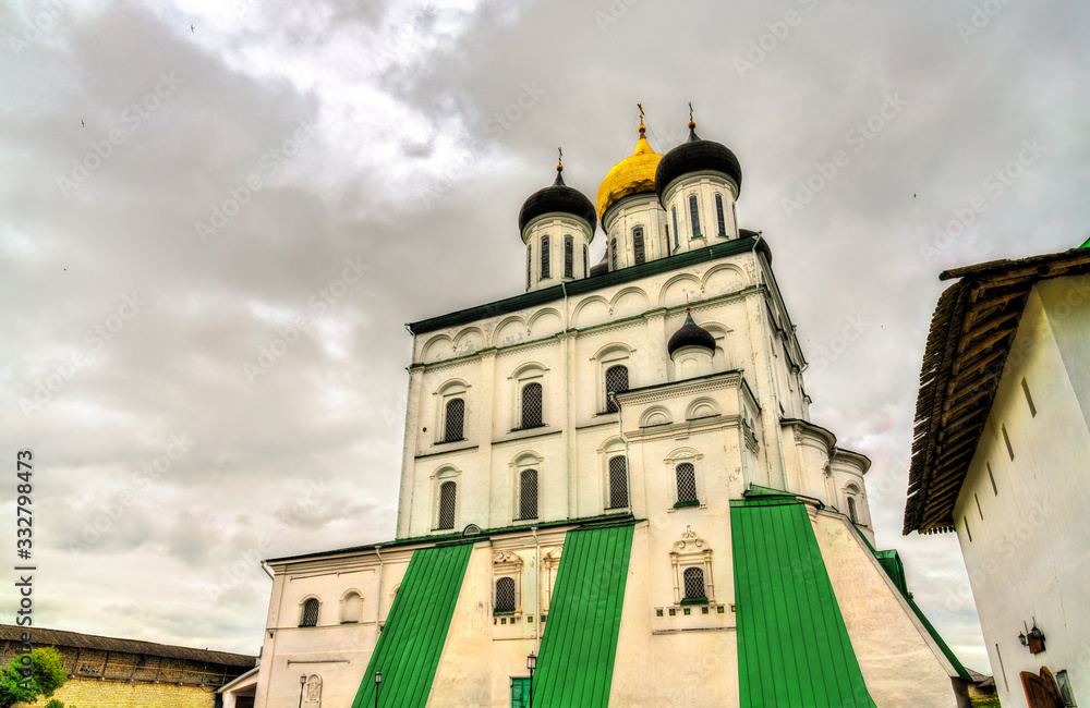 The Trinity Cathedral of the Pskov Kremlin in Russia