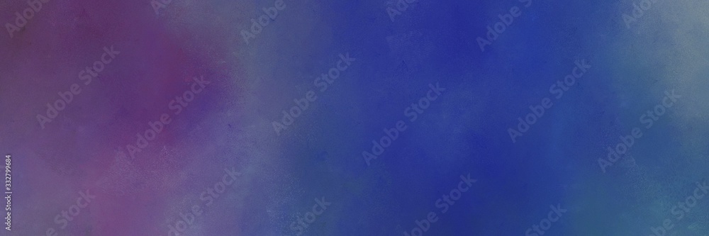 dark slate blue and old lavender colored vintage abstract painted background with space for text or image. can be used as header or banner