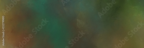 abstract painting background texture with dark olive green, dark slate gray and pastel brown colors and space for text or image. can be used as horizontal header or banner orientation