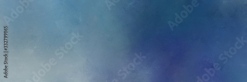 abstract painting background graphic with teal blue, dark slate blue and dark gray colors and space for text or image. can be used as header or banner