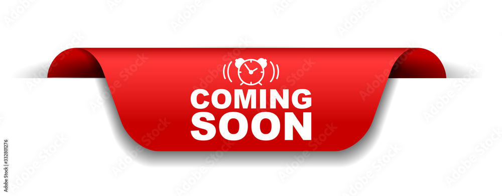 red vector illustration banner coming soon red vector illustration banner coming soon