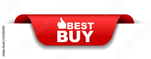 red vector illustration banner best buy