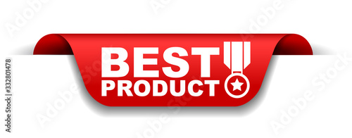 red vector illustration banner best product