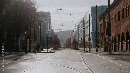 Oslo lockdown during Covid-19 in March 2020 photo