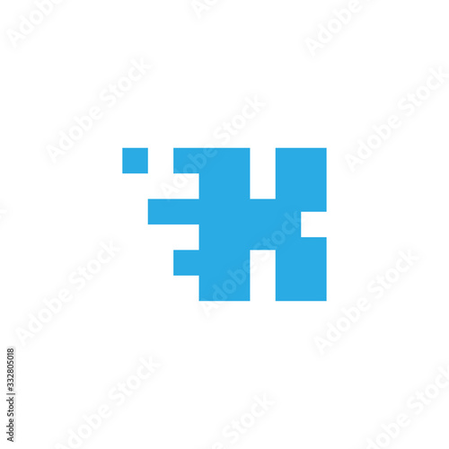 initial letter k abstract square concept logo