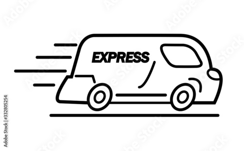 EXPRESS, vector, camion 