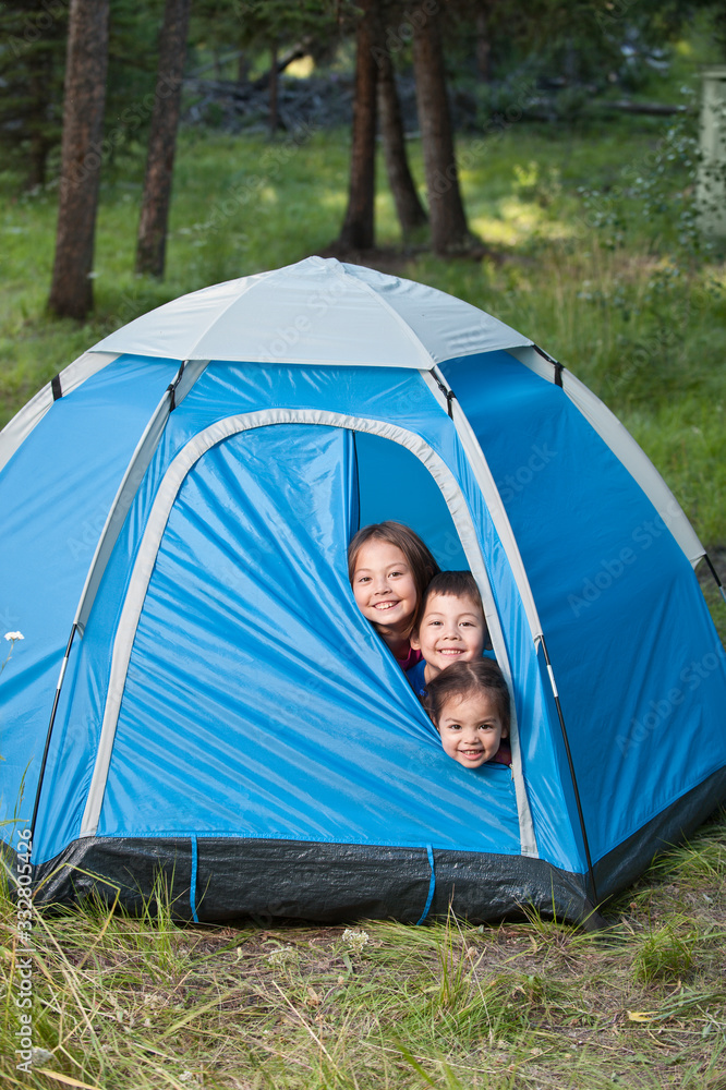 Children In Tent