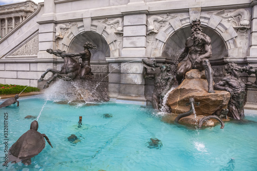 Court of Neptune Fountain at Library of Congress