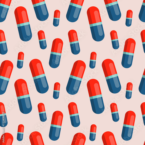 capsule medicine vector illustration background 