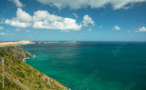 Sea and sky at Cape Reinga in Northland New Zealand
