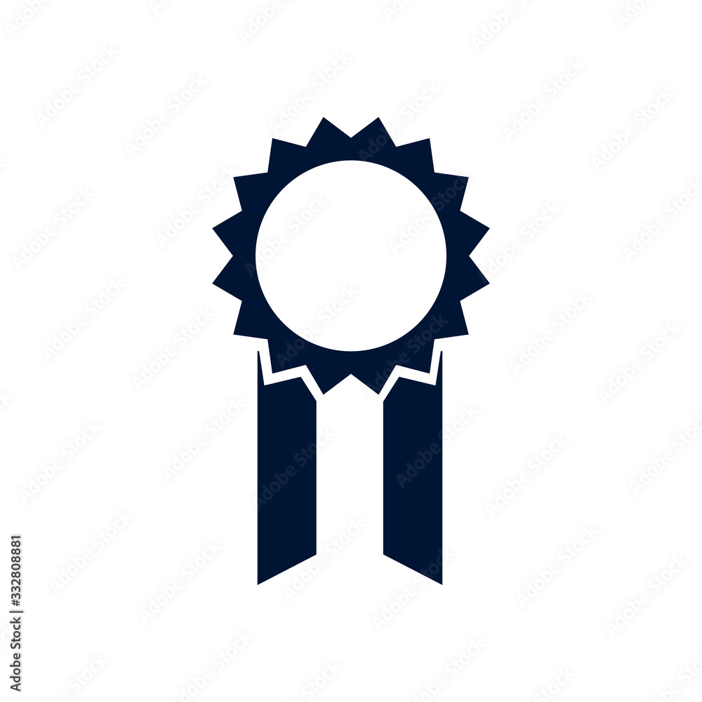 Isolated seal stamp with ribbon silhouette style icon vector design Isolated seal stamp with ribbon silhouette style icon vector design