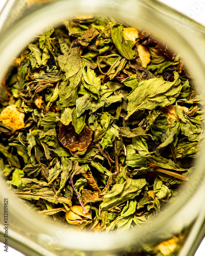 Overhead View of Lemongrass Tea