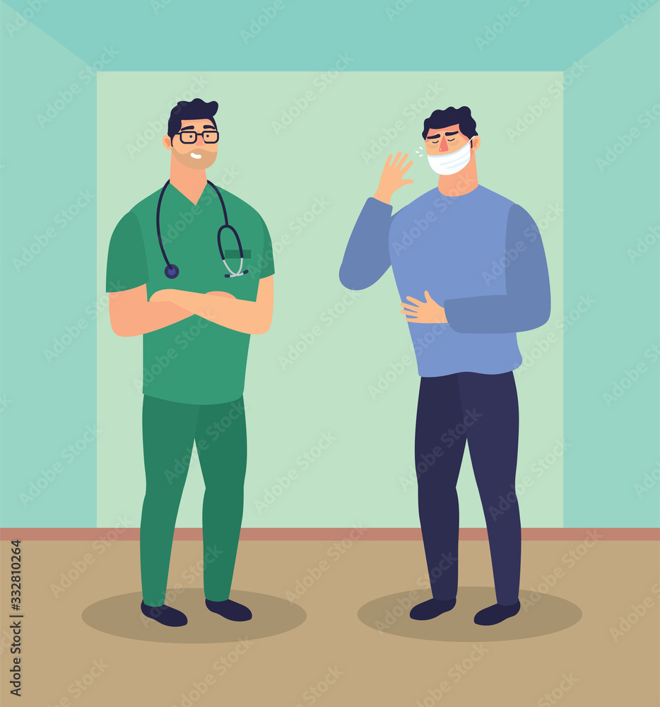 doctor with patient characters animation doctor with patient characters animation