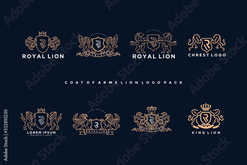 coat of arms griffin logo pack