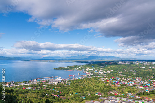 Far east, Russia, Avacha Bay, the city of Petropavlovsk-Kamchatsky