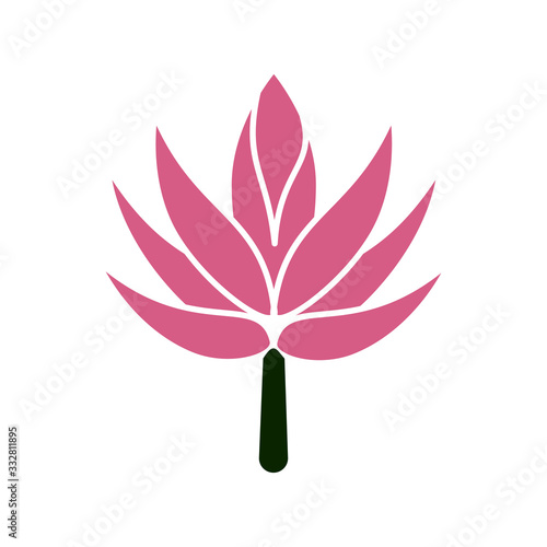 lotus flower icon design, flat style icon collection