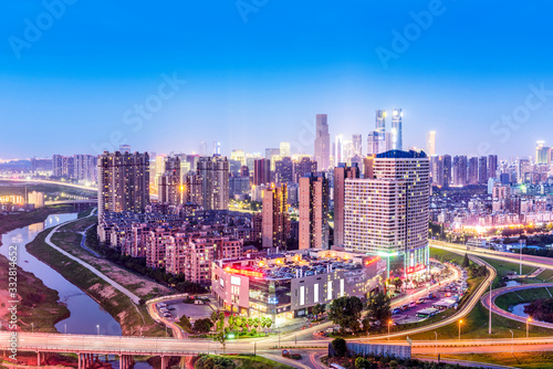 hong kong skyline at night