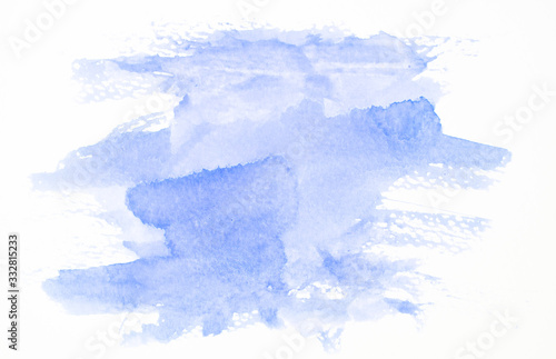 Watercolor stains on white paper ink texture