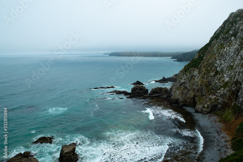 Rocks and sea at Nugget Point New Zealand