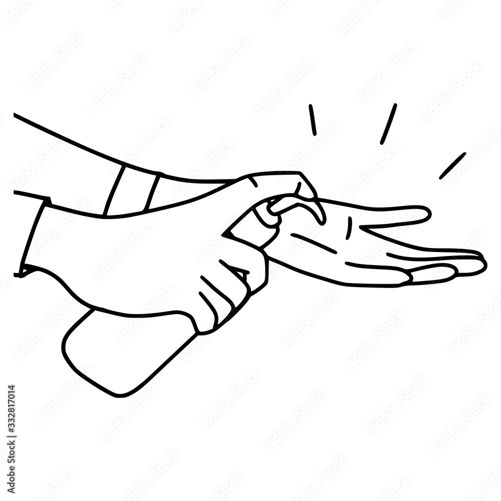 hands using hand sanitizer to protect Covid-19 virus or coronavirus. vector illustration sketch doodle hand drawn isolated on white background hands using hand sanitizer to protect Covid-19 virus or coronavirus. vector illustration sketch doodle hand drawn isolated on white background