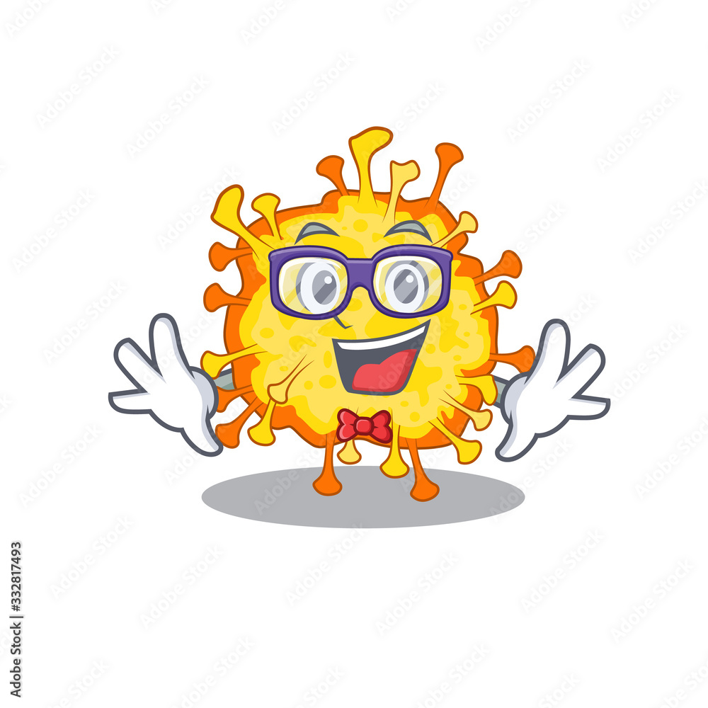 Super Funny Geek minacovirus cartoon character design Super Funny Geek minacovirus cartoon character design