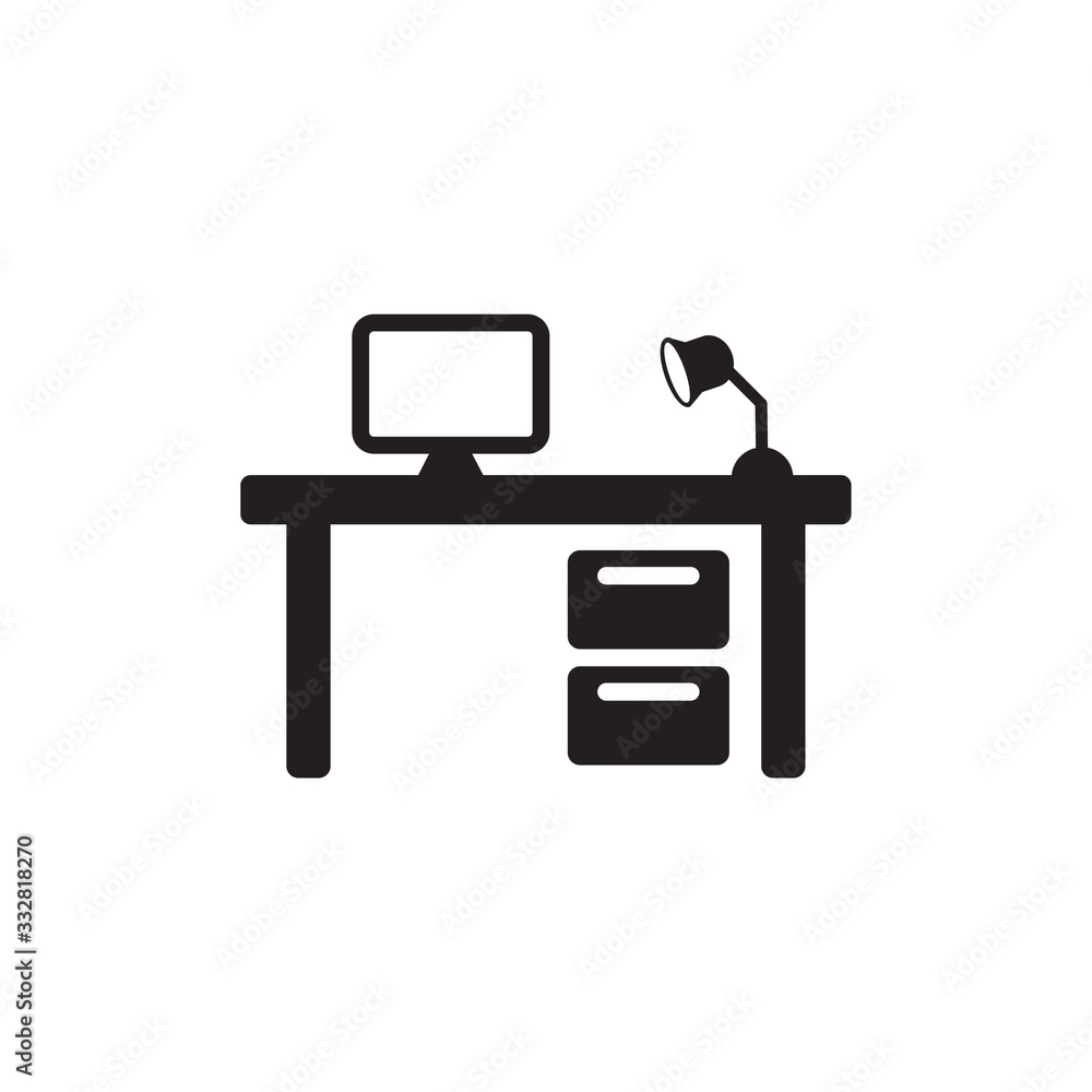 DESK ICON , WORK TABLE ICON DESK ICON , WORK TABLE ICON