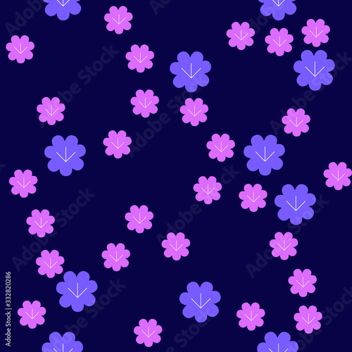 Small Flower Leaf Repeat Pattern