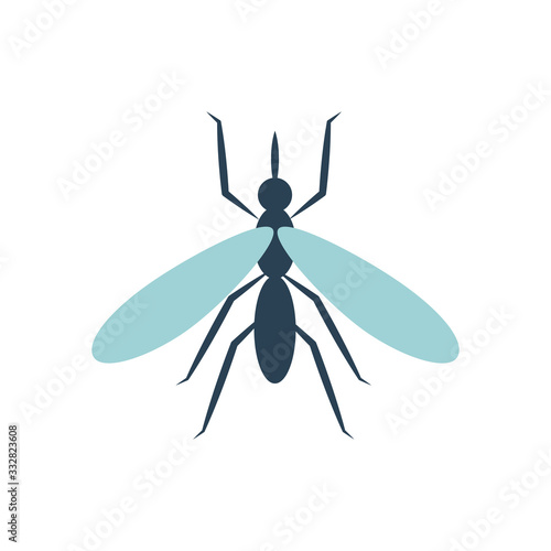 mosquito icon, flat style