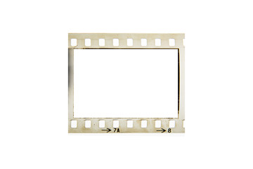 (35 mm.)Vintage film frame.With white space.film camera.