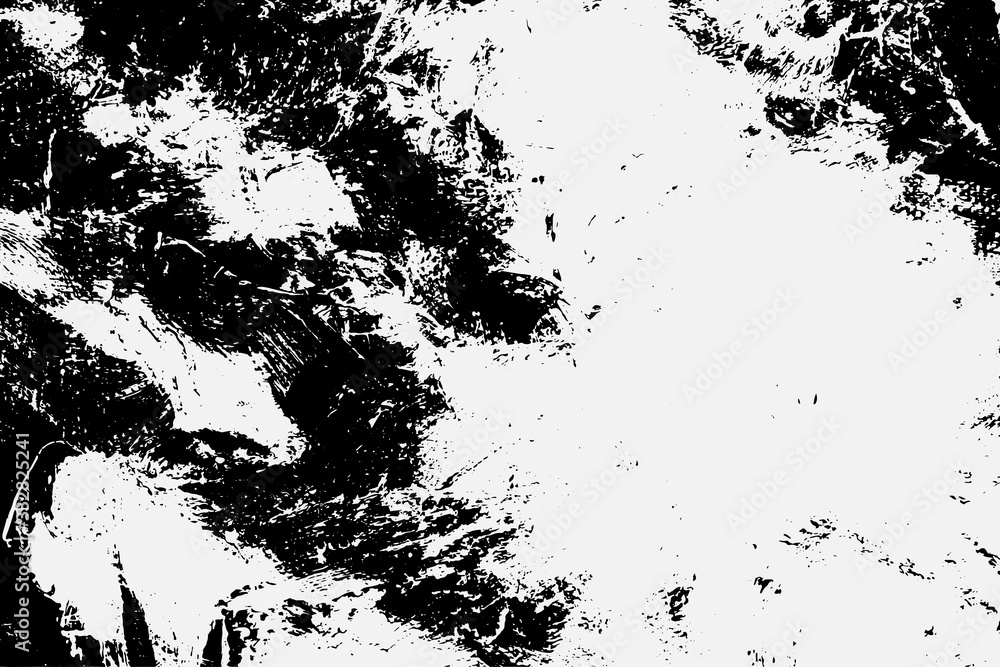 Abstract black white image with long and short intermittent lines made by brush. A monochrome image drawn by hand. Dirty shabby smears of black paint. Vector eps illustration. Abstract black white image with long and short intermittent lines made by brush. A monochrome image drawn by hand. Dirty shabby smears of black paint. Vector eps illustration.