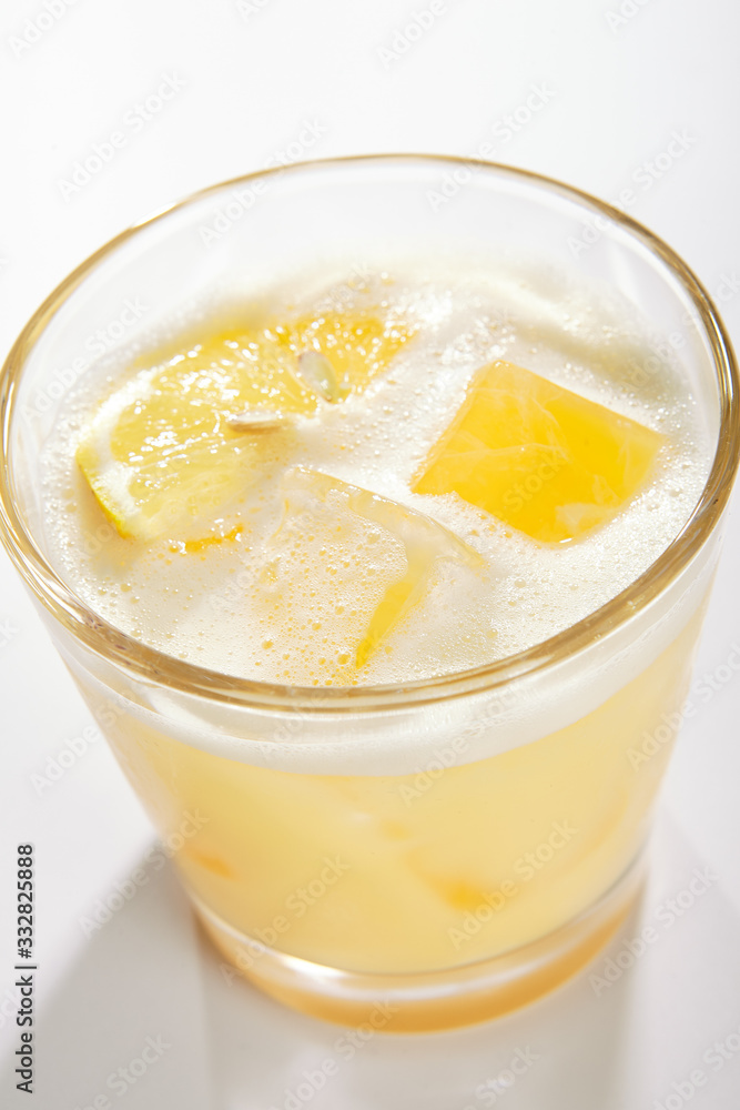 Lemon pie cocktail close up Lemon pie cocktail close up