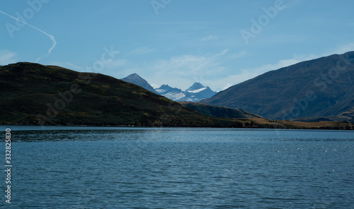 Lake Wanaka and mountains