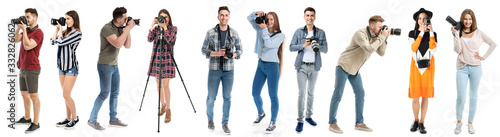 Young photographers on whit...