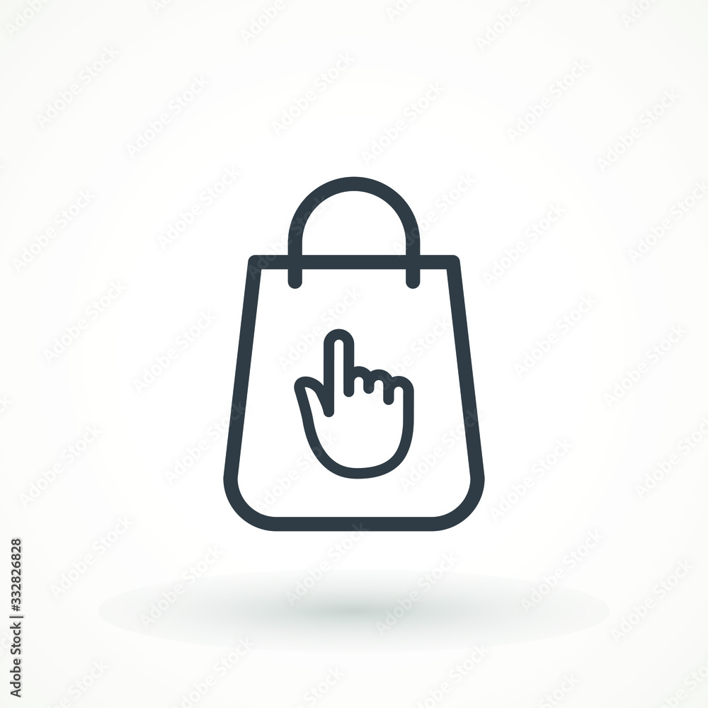 Online Shop bag Logo design Template, Vector illustration Online Shop bag Logo design Template, Vector illustration