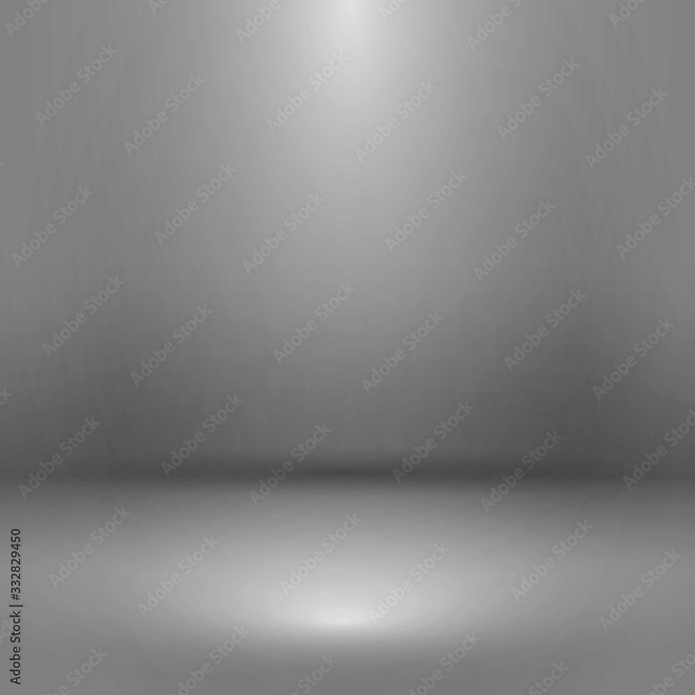 Empty gray studio room with lighting effect, used as background for display your products. Vector Empty gray studio room with lighting effect, used as background for display your products. Vector