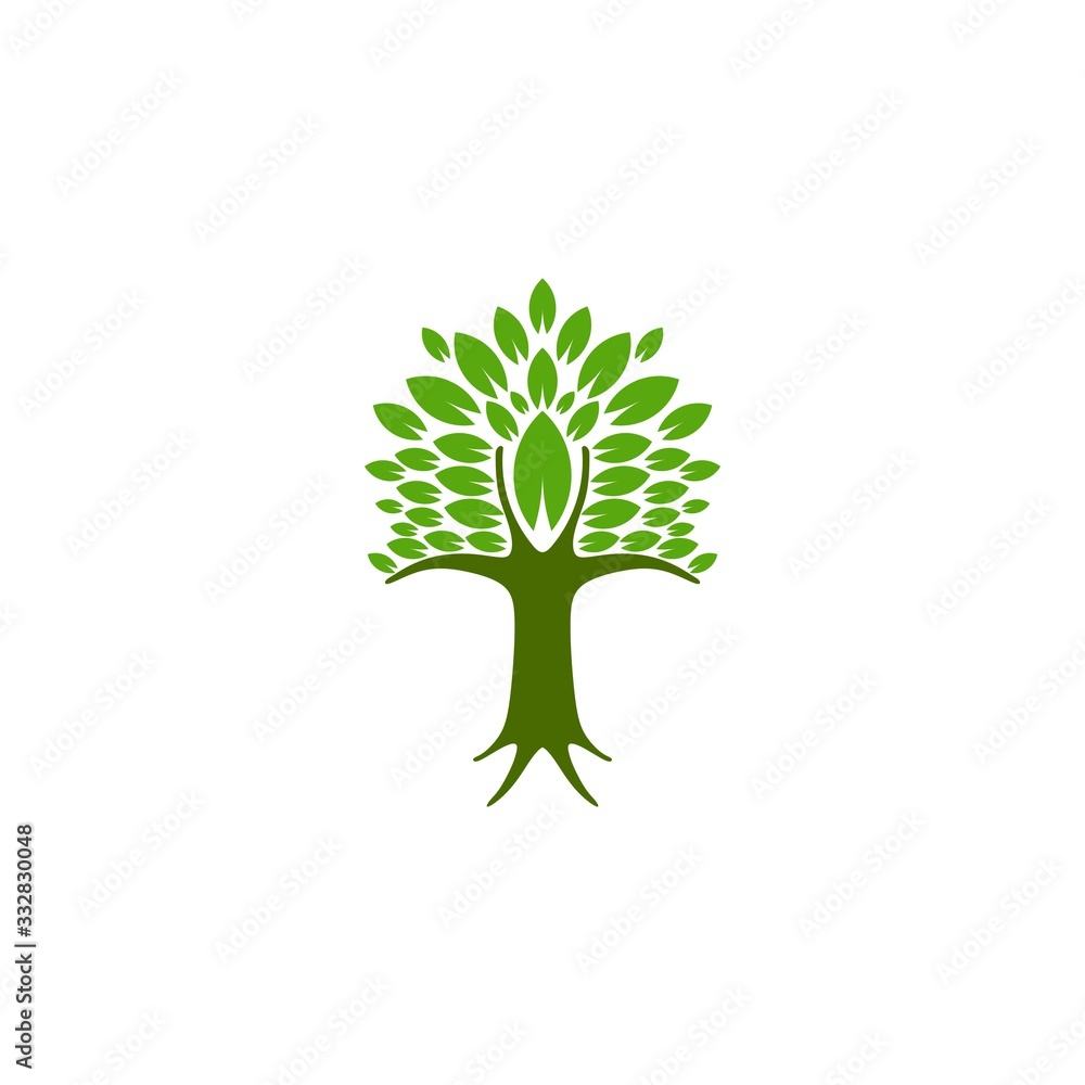 tree logo Ideas. Inspiration logo design. Template Vector Illustration