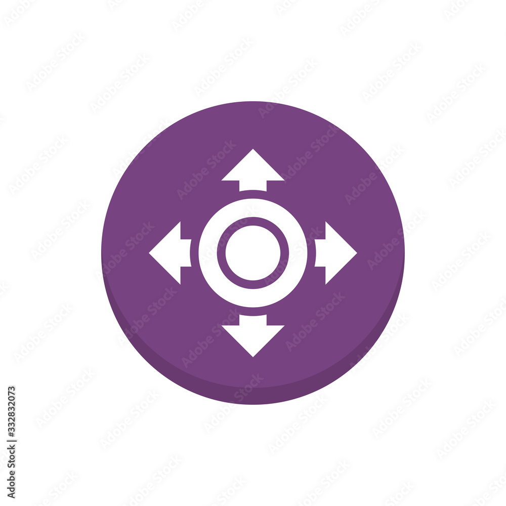 Enlarge Vector Colour Circle Icon Illustration Enlarge Vector Colour Circle Icon Illustration