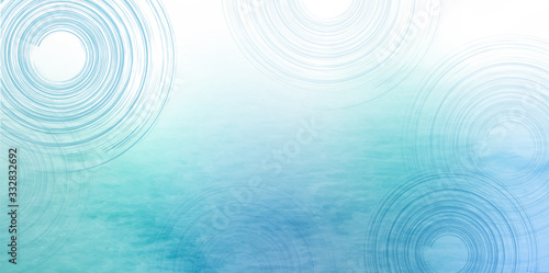 渦巻　暑中見舞い　海　背景