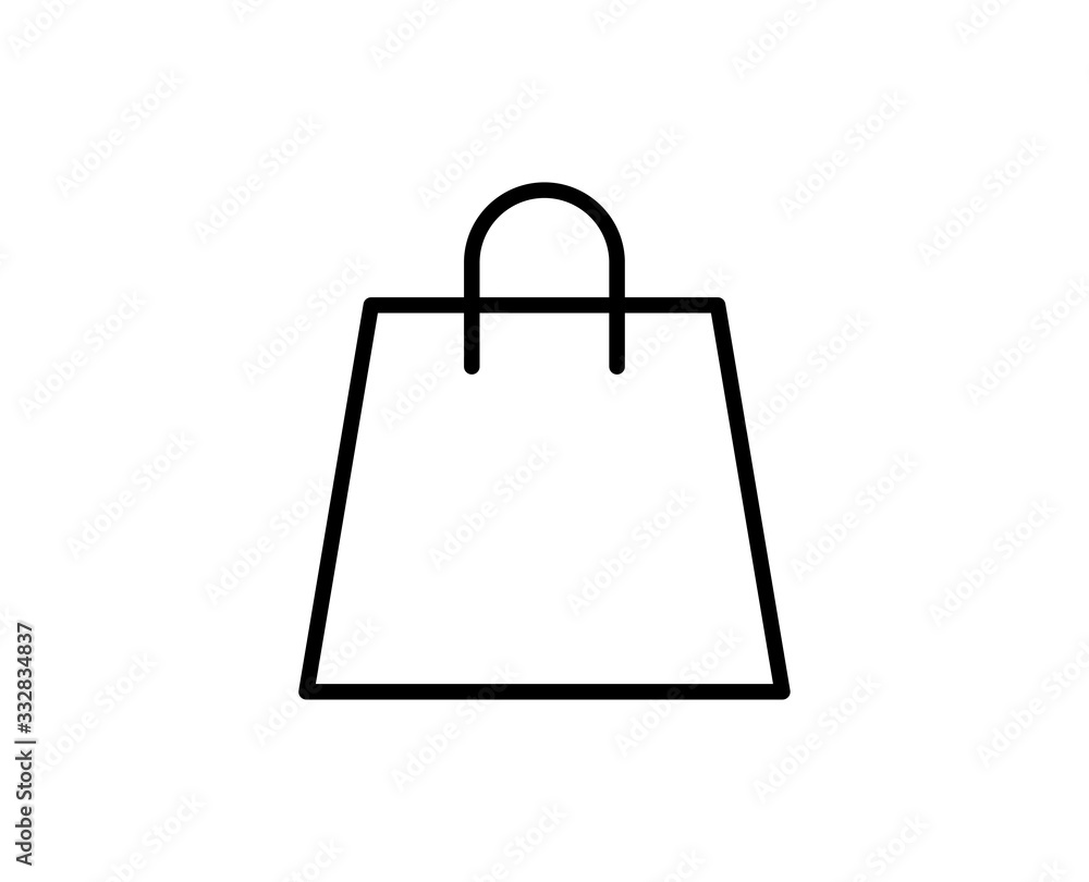 Shopping bag line icon Shopping bag line icon