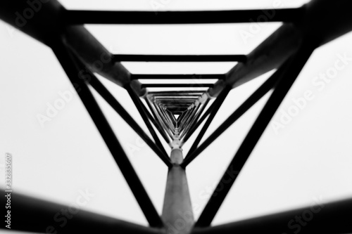 Abstract steel-frame