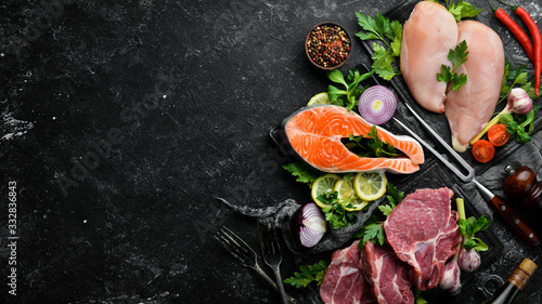 Photography Set of meat