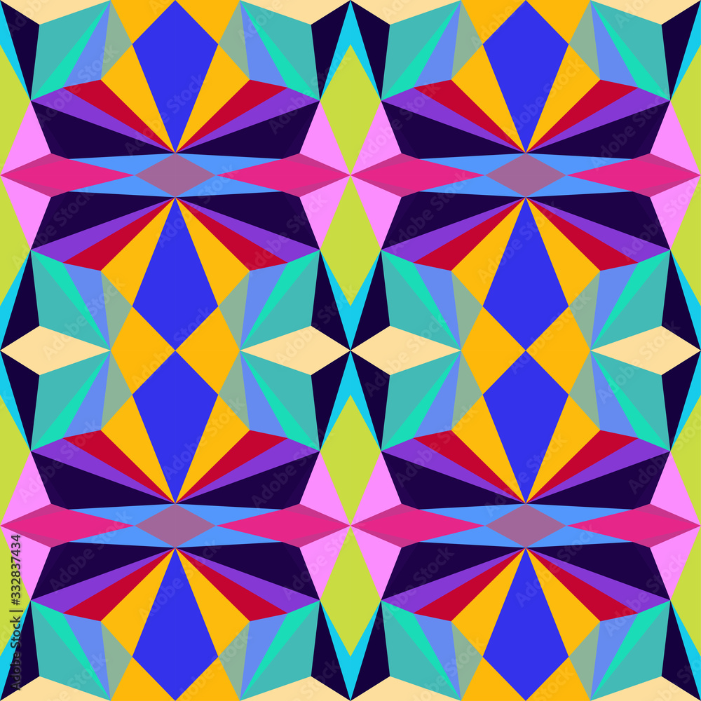 Abstract seamless colourful pattern geometric backgrounds vector design Abstract seamless colourful pattern geometric backgrounds vector design