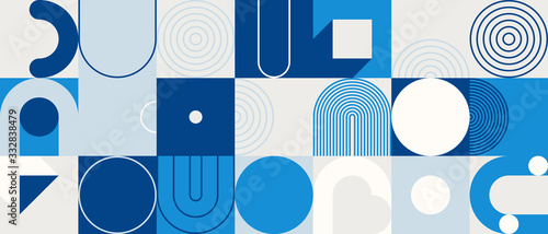 Horizontal Abstract Vector Pattern Design