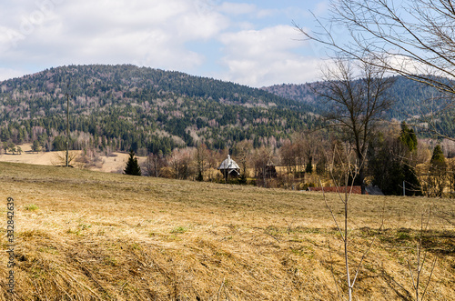 Fototapeta Naklejka Na Ścianę i Meble -  bieszczady panoram łąk