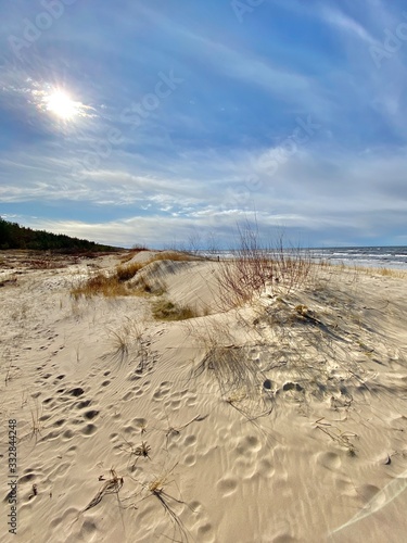 Baltic Sea spring coast sea beach Lilaste Latvia