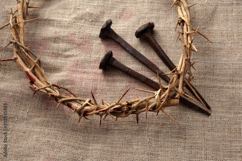 Cross Nails Jesus Png - Transparent Background Crown Of Thorns, Png  Download , Transparent Png Image - PNGitem
